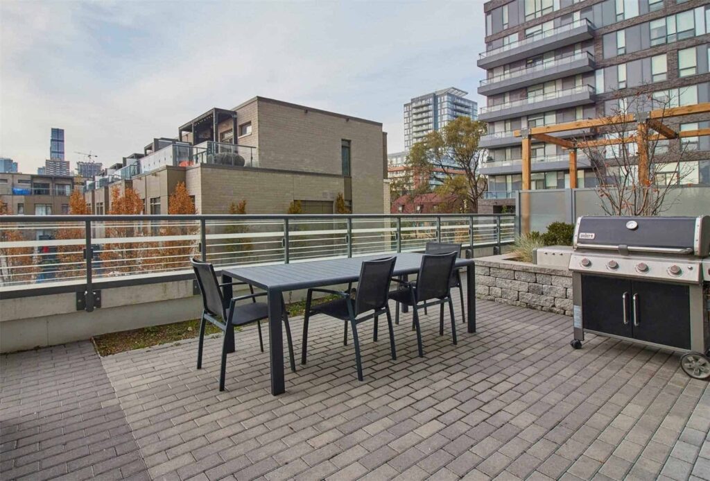 The Bartholomew Condo Patio Regent Park
