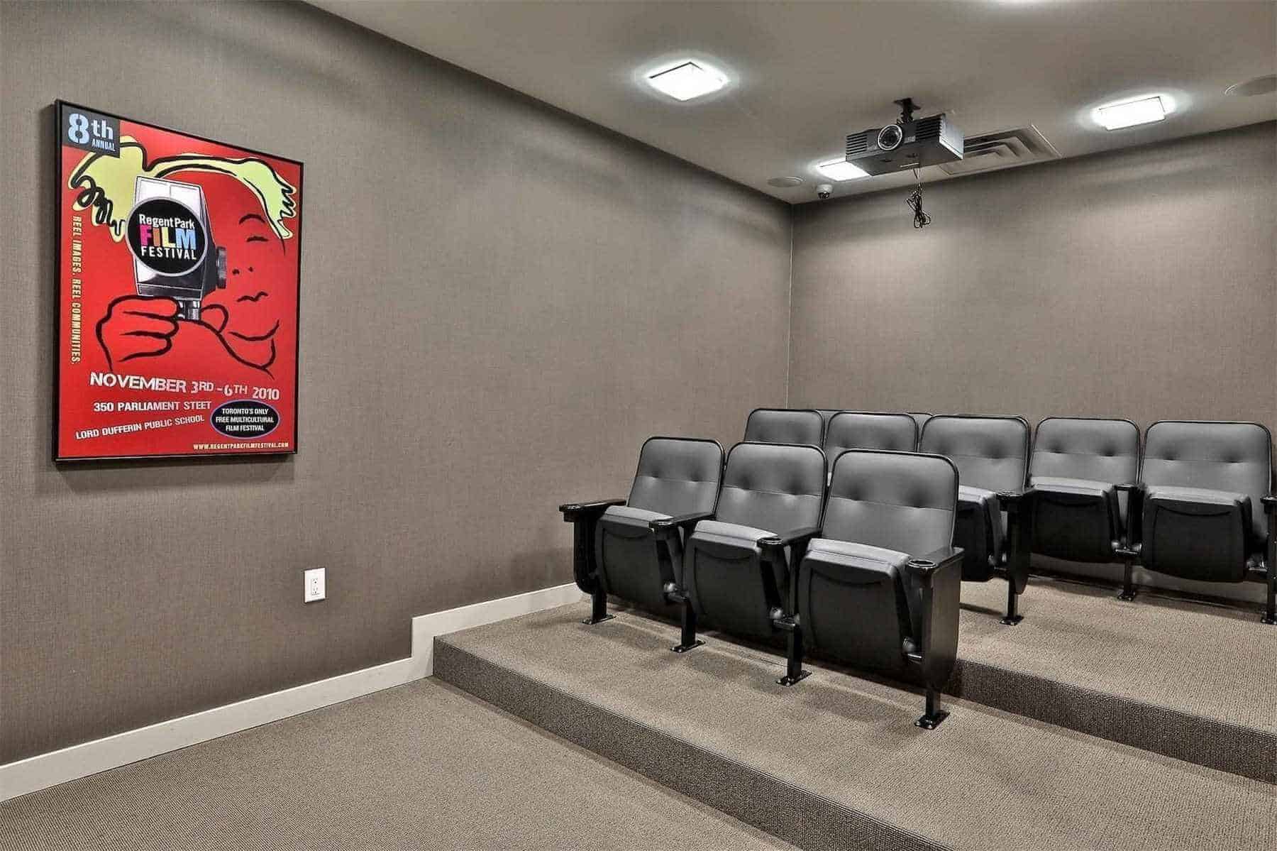 Home Theatre at Paintbox Condominiums