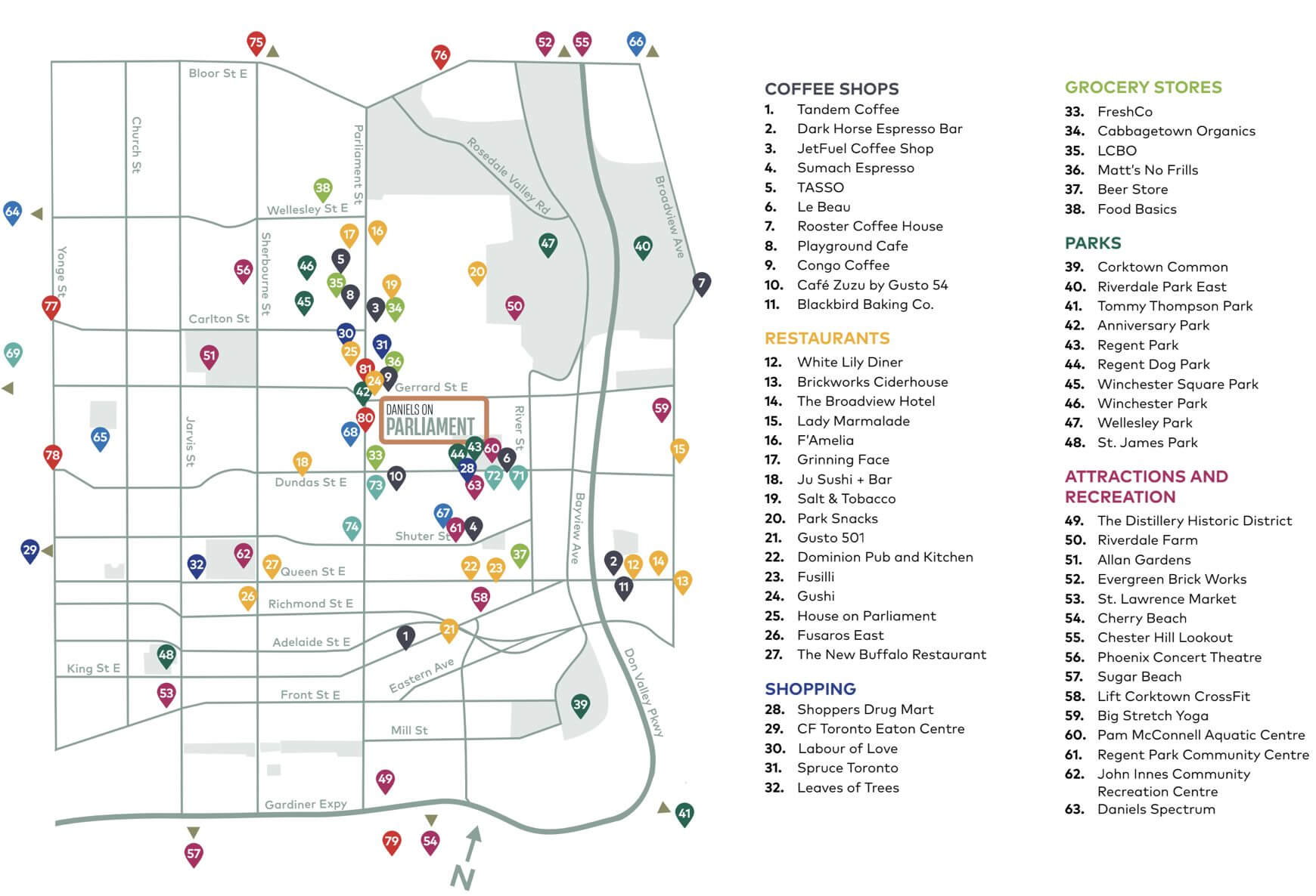 Daniels On Parliament Neighbourhood Map